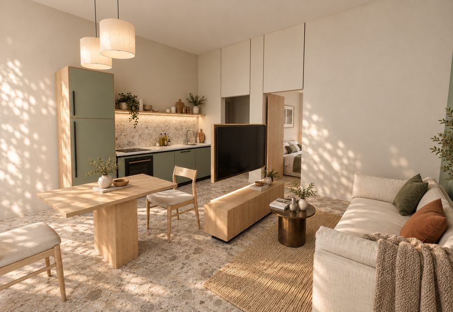 Residenza B, bilocale con giardino ad Aurisina