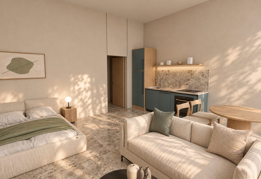 Residenza C, monolocale con giardino ad Aurisina