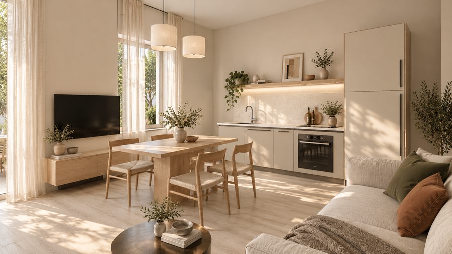 Residenza E, trilocale con giardino ad Aurisina