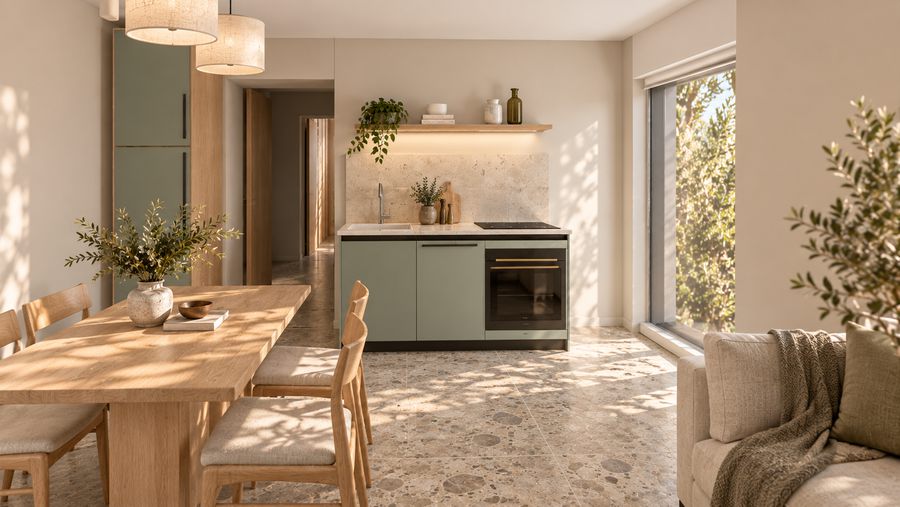 Residenza F, bilocale con giardino ad Aurisina