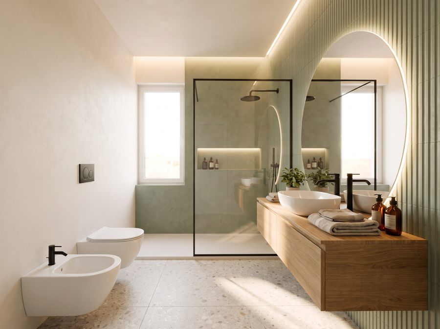 Residenza A, bagno