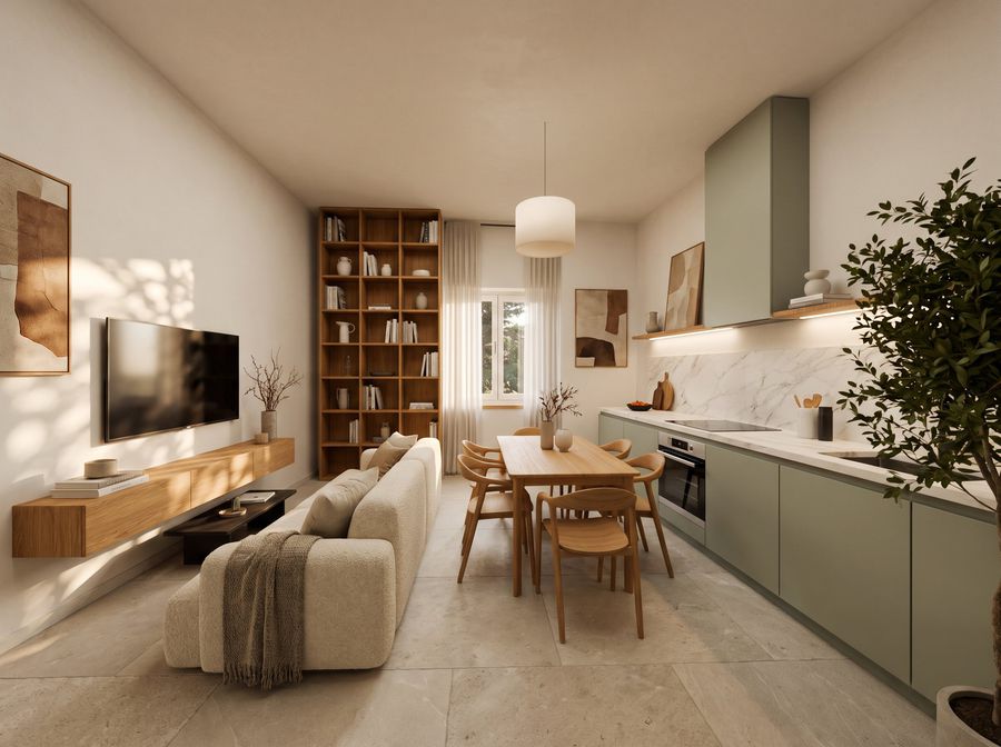 Residenza A, soggiorno