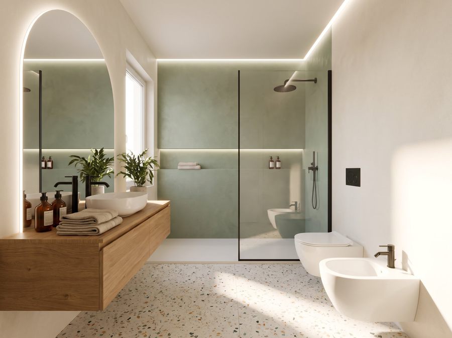 Residenza D, bagno