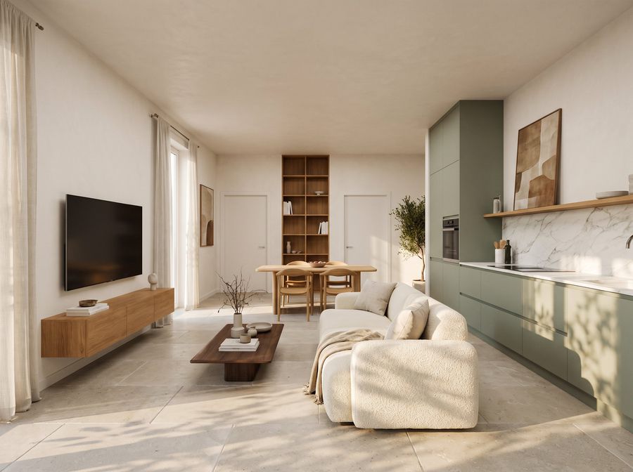 Residenza F, soggiorno