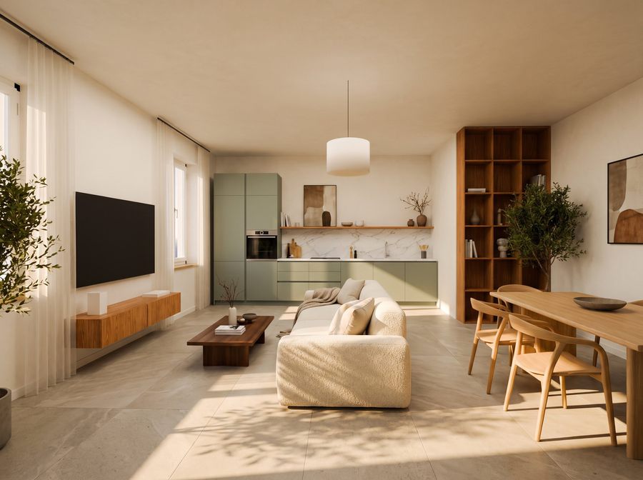 Residenza L, soggiorno