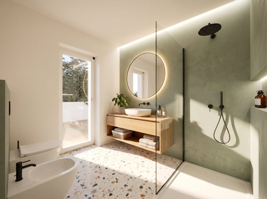 Residenza P, bagno