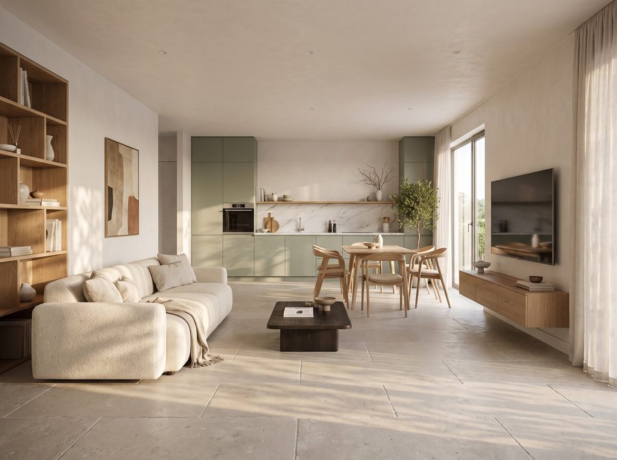 Residenza P, soggiorno